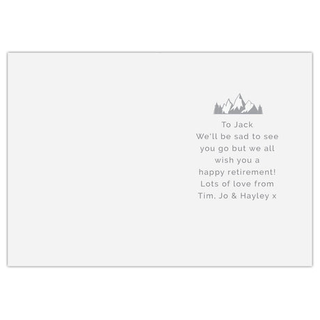 Personalised Leaving Retirement Adventure Card: 4 - Greeting Cards By Gift Moments