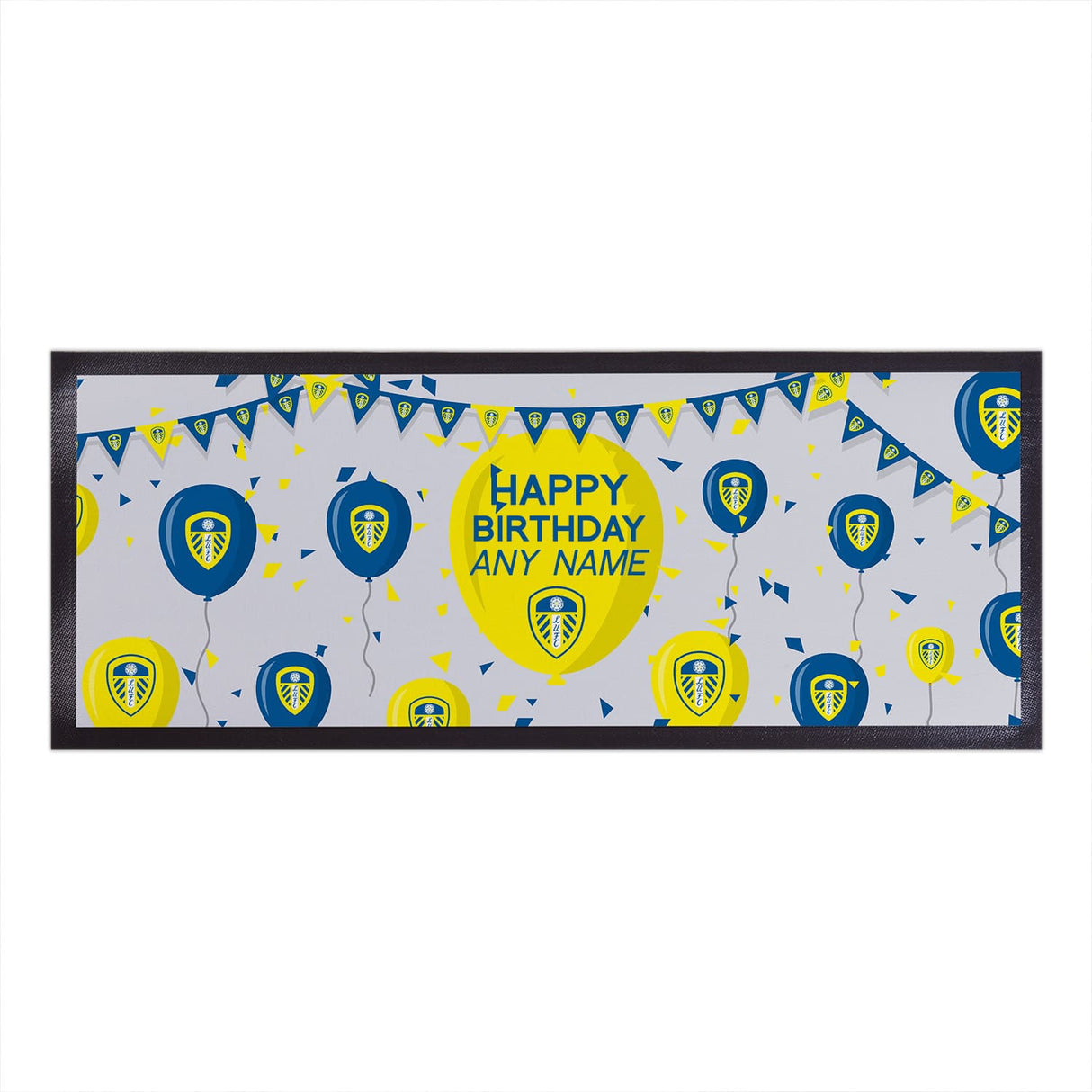 Personalised Leeds United FC Balloons Bar Runner: 1 - Barware By Leeds United