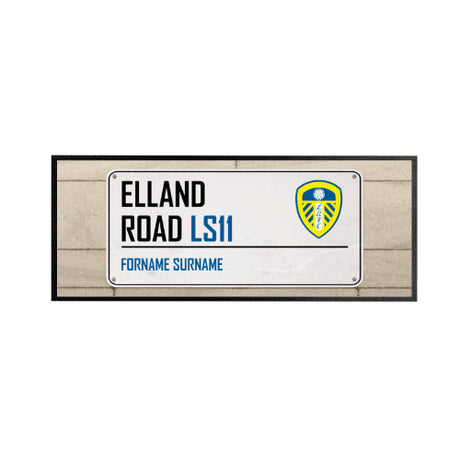 Personalised Leeds United FC Street Sign Bar Runner: 1 - Barware By Leeds United