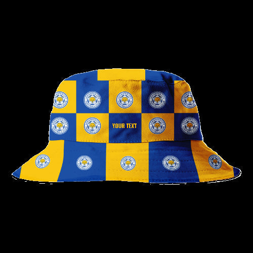 Personalised Leicester City Chequered Bucket Hat: 1 - Caps & Hats By Leicester City
