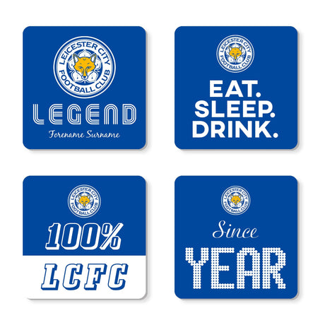 Personalised Leicester City FC Coasters: 1 - Coasters By Leicester City