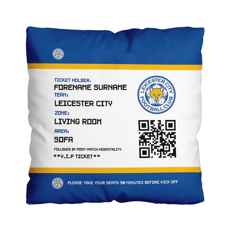 Personalised Leicester City FC FD Ticket 18’’ Cushion: 1 - Cushions By Leicester City