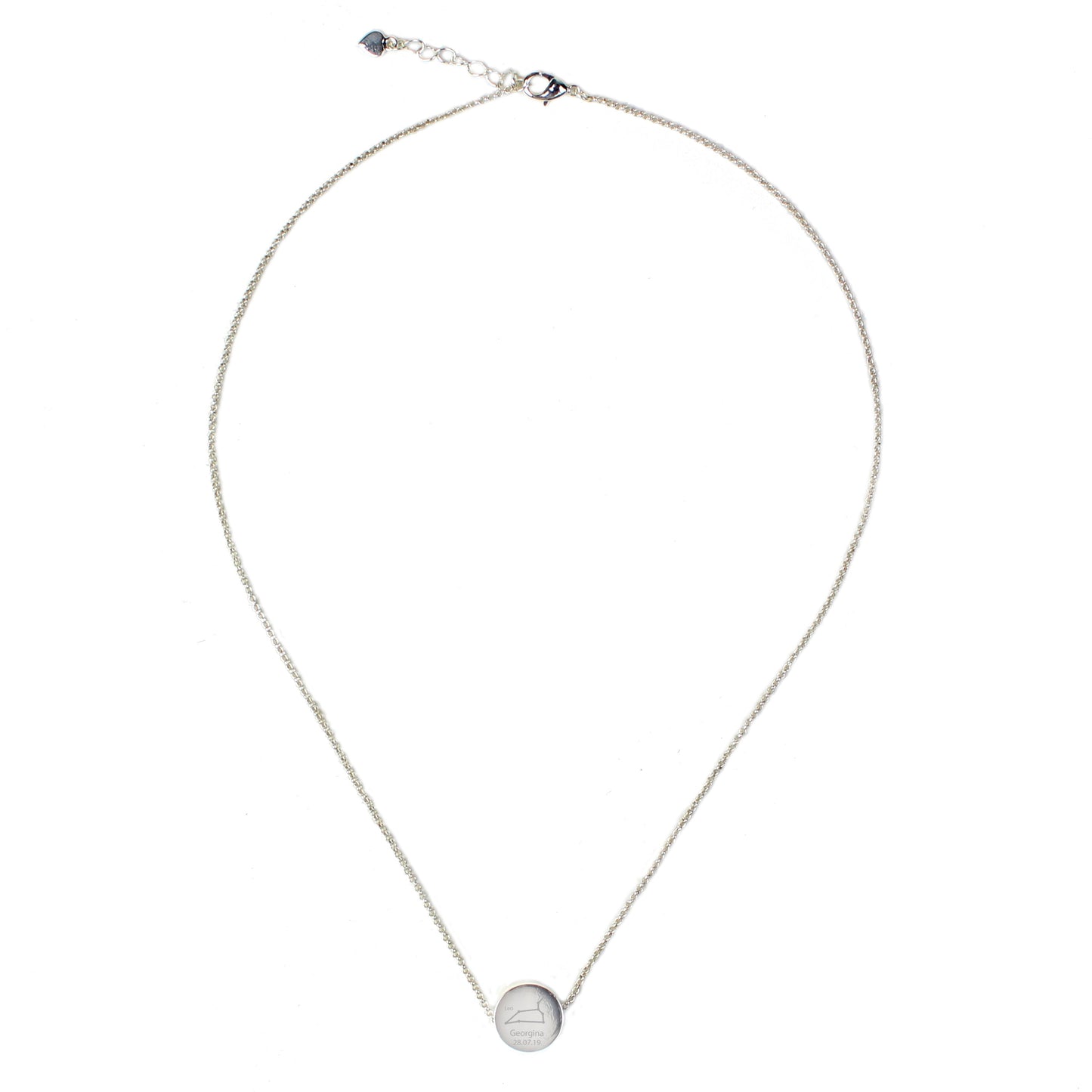 Personalised Leo Zodiac Star Sign Necklace (Jul 23rd - Aug 22nd): 6 - Necklaces By Gift Moments