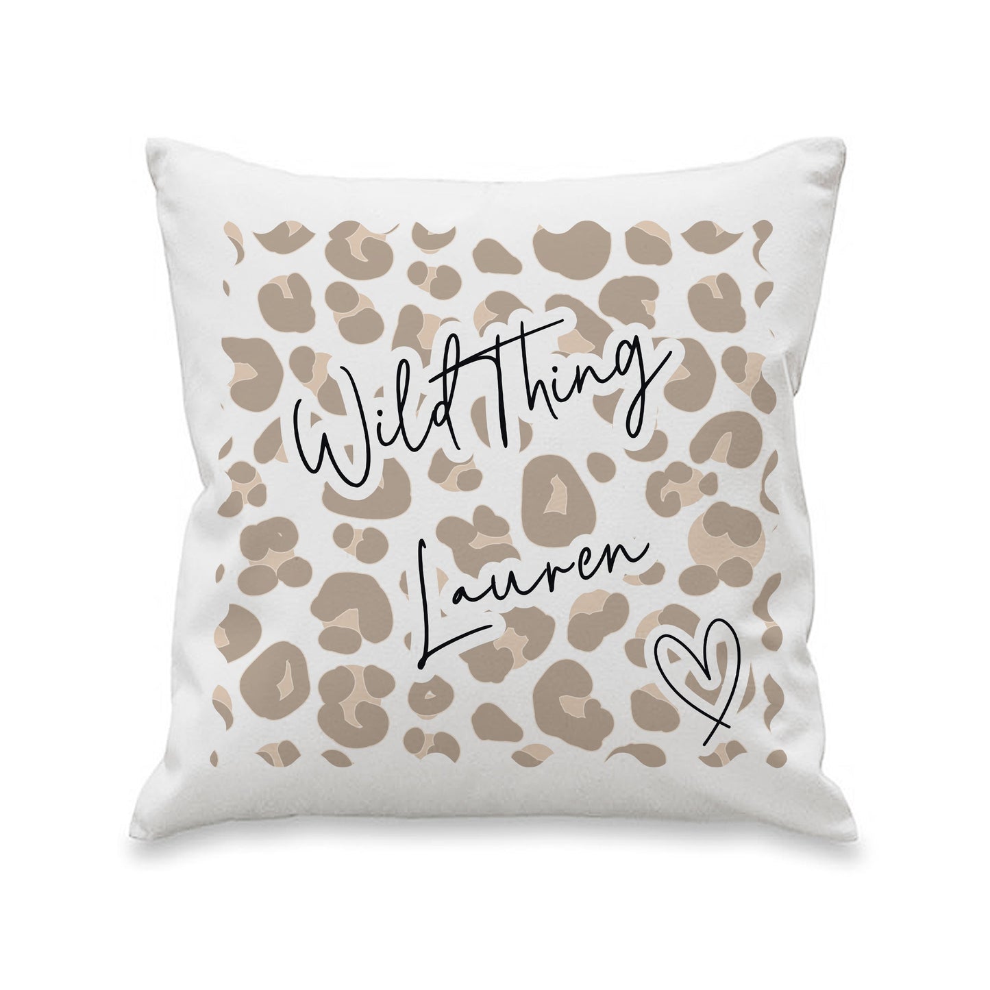 Personalised Leopard Print Cushion: 4 - Cushions By Gift Moments