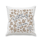 Personalised Leopard Print Cushion: 4 - Cushions By Gift Moments
