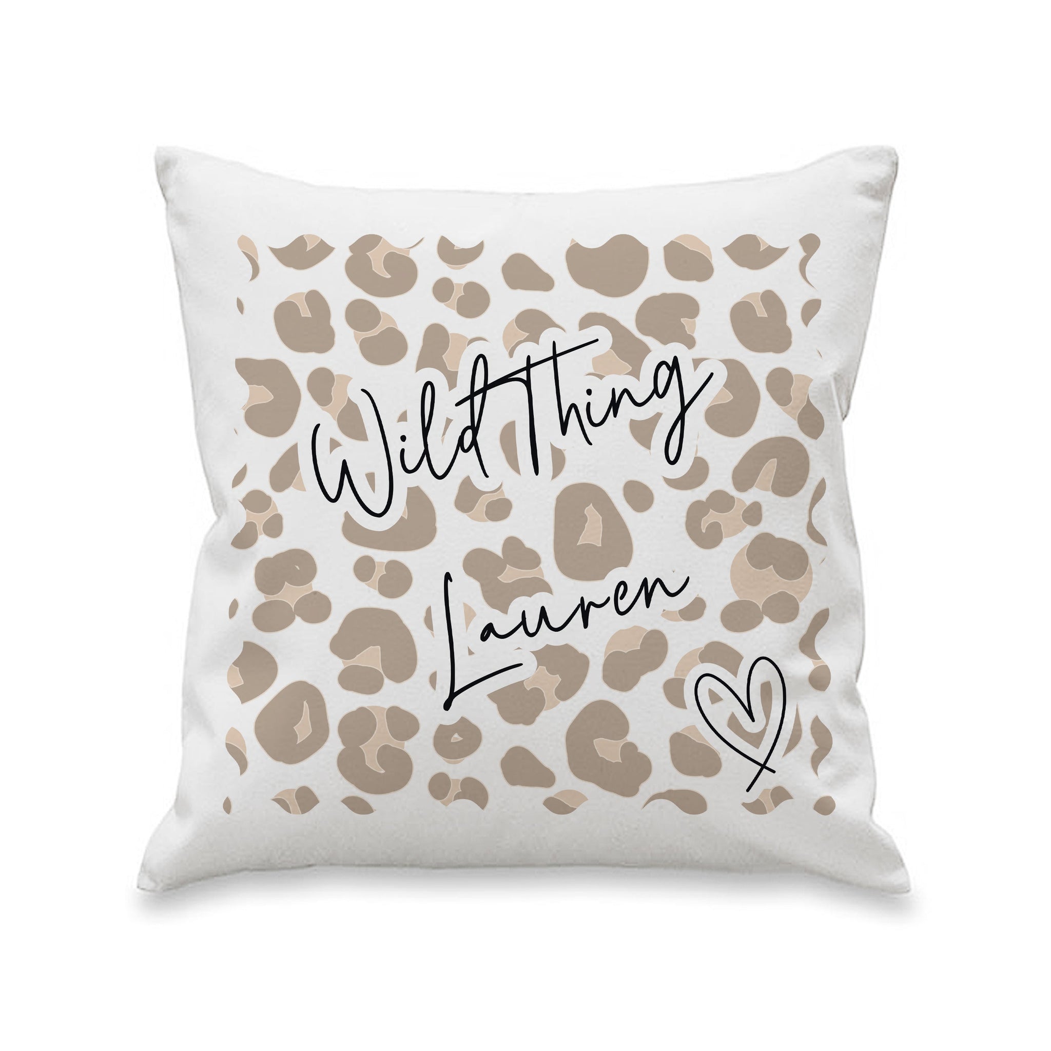 Personalised Leopard Print Cushion: 4 - Cushions By Gift Moments