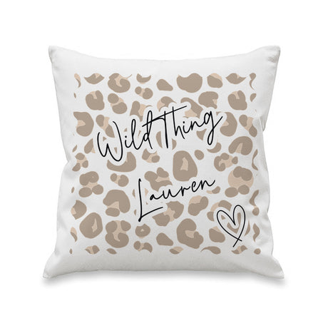 Personalised Leopard Print Cushion: 4 - Cushions By Gift Moments