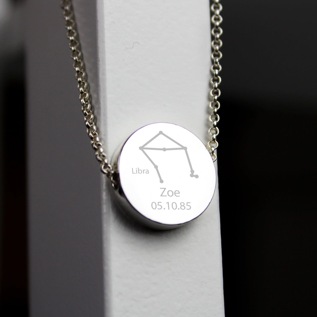 Personalised Libra Zodiac Star Sign Necklace (Sep 23rd - Oct 22nd): 1 - Necklaces By Gift Moments
