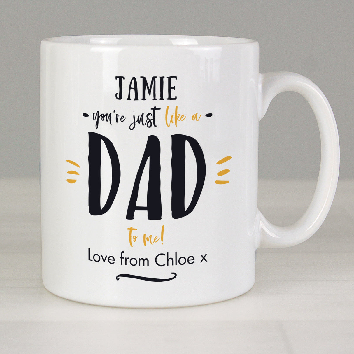 Personalised Just Like A Dad Mug: 3 - Mugs By Gift Moments