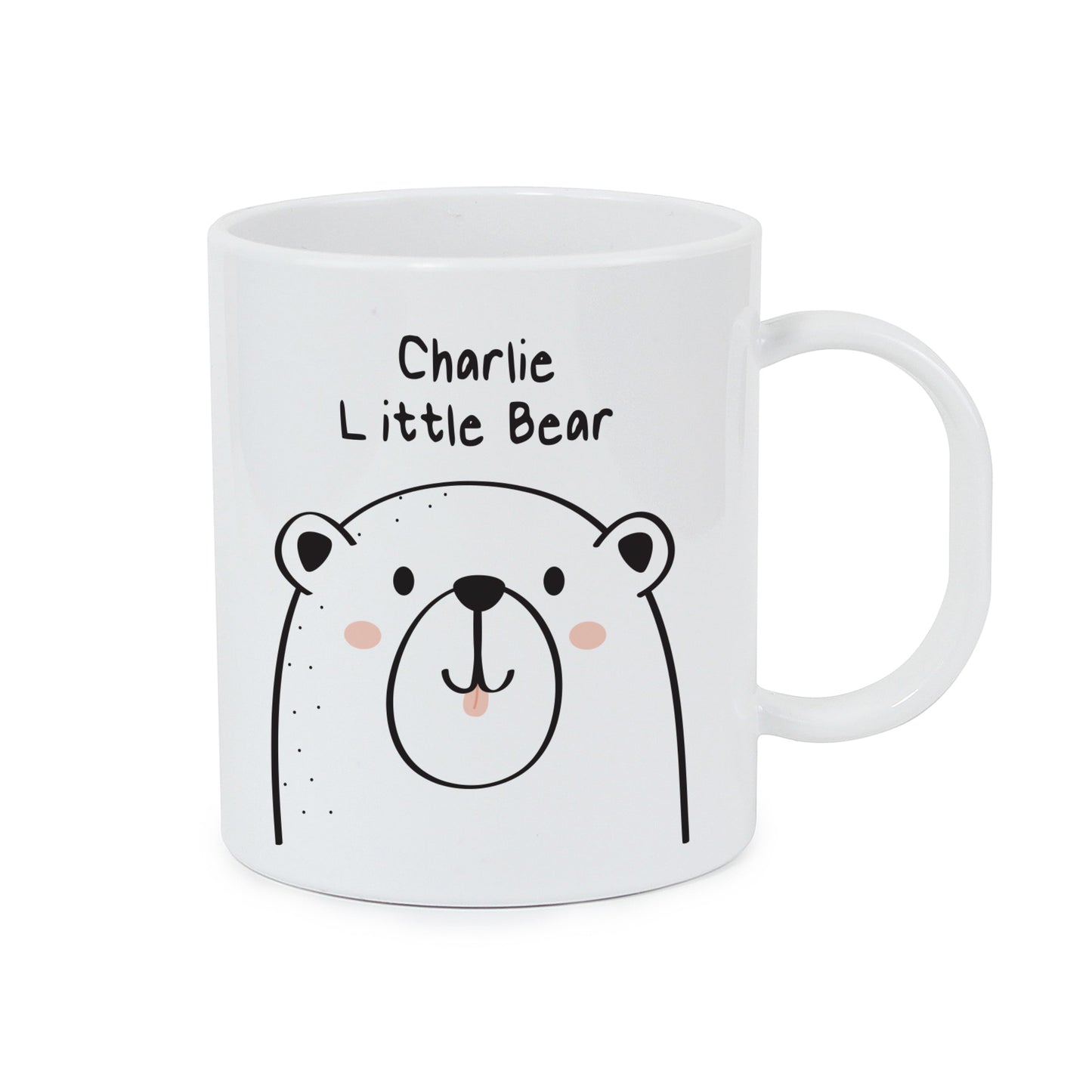 Personalised Little Bear Plastic Mug: 3 - Plastic Mugs By Gift Moments