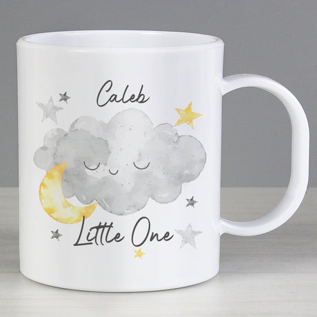 Personalised Little One Cloud Plastic Mug: 1 - Plastic Mugs By Gift Moments