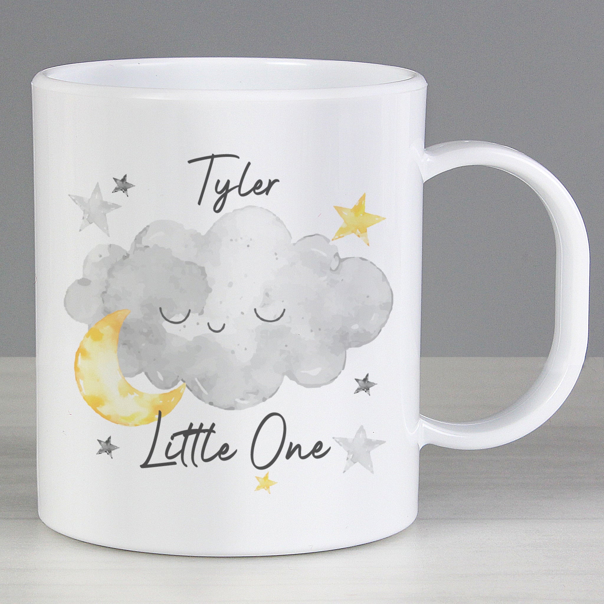 Personalised Little One Cloud Plastic Mug: 2 - Plastic Mugs By Gift Moments