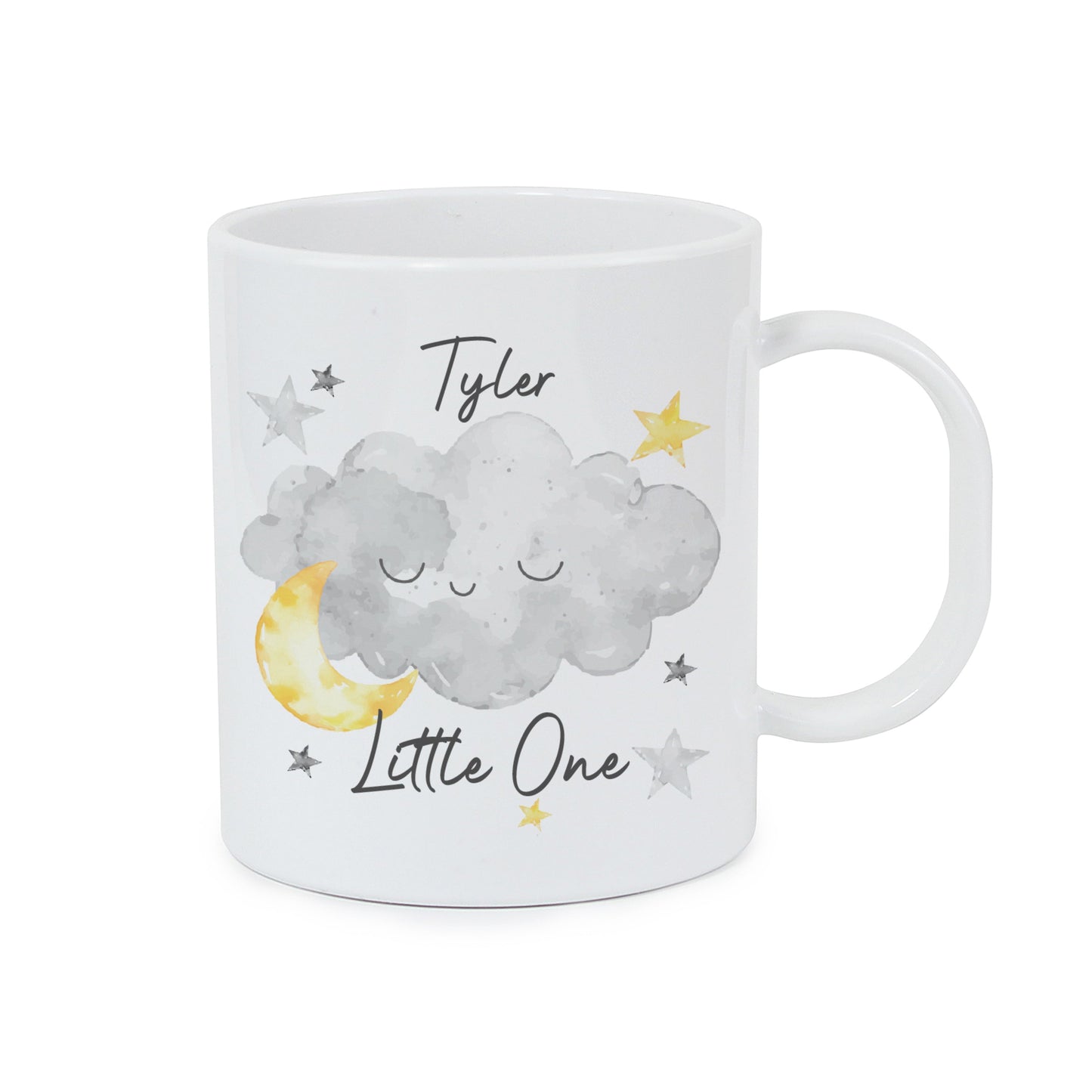 Personalised Little One Cloud Plastic Mug: 3 - Plastic Mugs By Gift Moments
