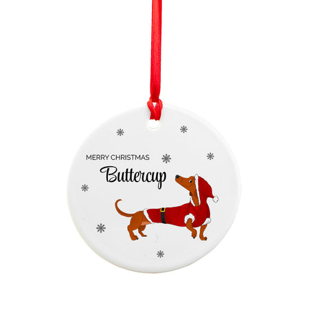Personalised Dog Christmas Ornament: 4 - Christmas Decorations By Gift Moments