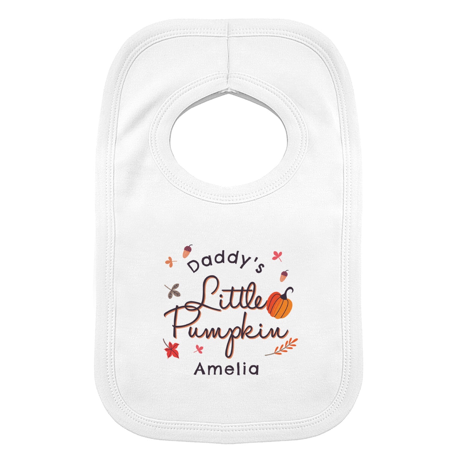 Personalised Little Pumpkin Bib: 4 - Baby Clothing By Gift Moments