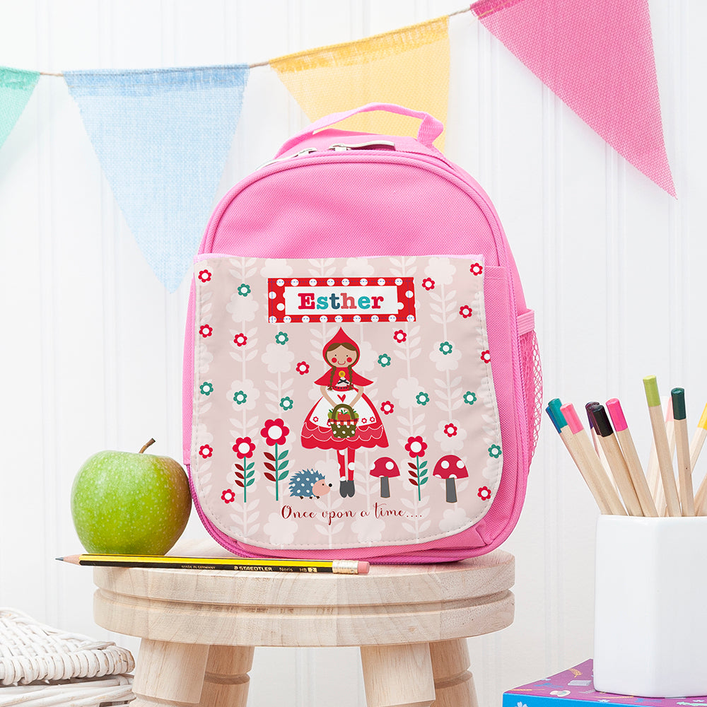 Personalised Little Red Riding Hood Lunch Bags: 2 - Pink - Lunch Boxes & Bags By Gift Moments