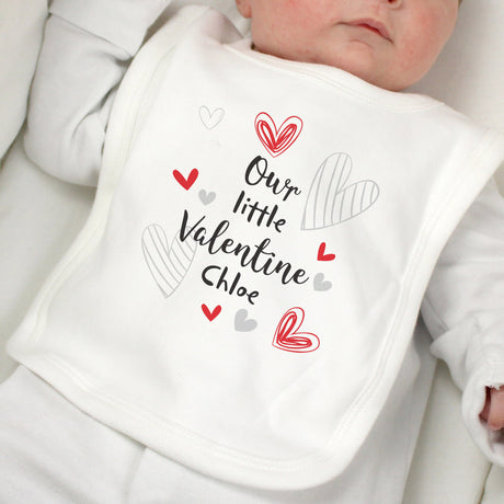 Personalised Little Valentine Baby Bib: 2 - Baby Clothing By Gift Moments
