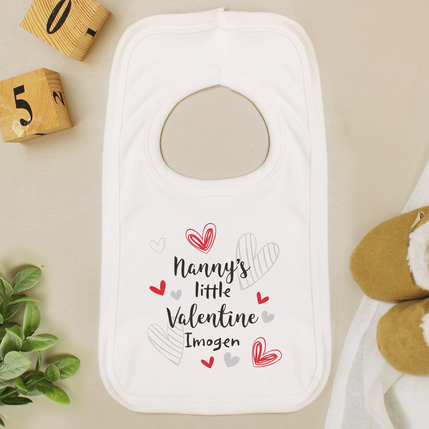 Personalised Little Valentine Baby Bib: 3 - Baby Clothing By Gift Moments
