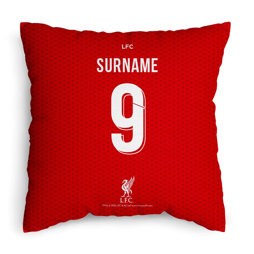 Personalised Liverpool FC Shirt 18’’ Cushion: 1 - Cushions By Liverpool