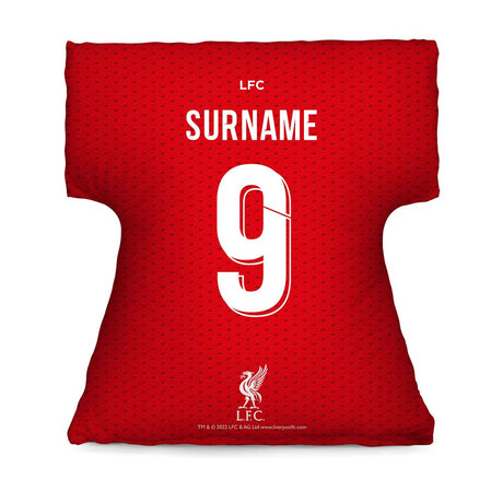 Personalised Liverpool FC Shirt-Shaped Cushion: 1 - Cushions By Liverpool