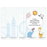 Personalised London Animal Bus Birthday Card: 4 - Greeting Cards By Gift Moments