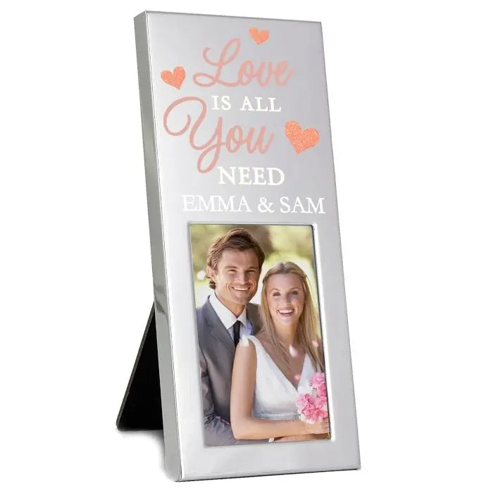 Personalised Love is All You Need Frame: 4 - Photo Frames By Gift Moments