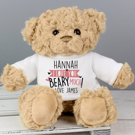 Personalised Love You Beary Much Teddy Bear: 1 - Teddy Bears & Soft Toys By Gift Moments