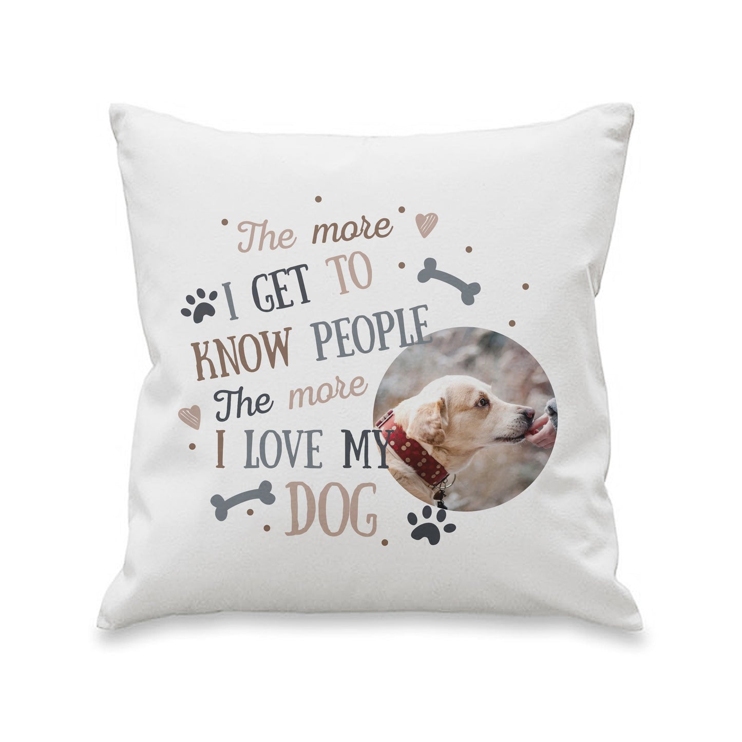 Personalised I Love My Dog Photo Upload Cushion: 2 - Cushions By Gift Moments