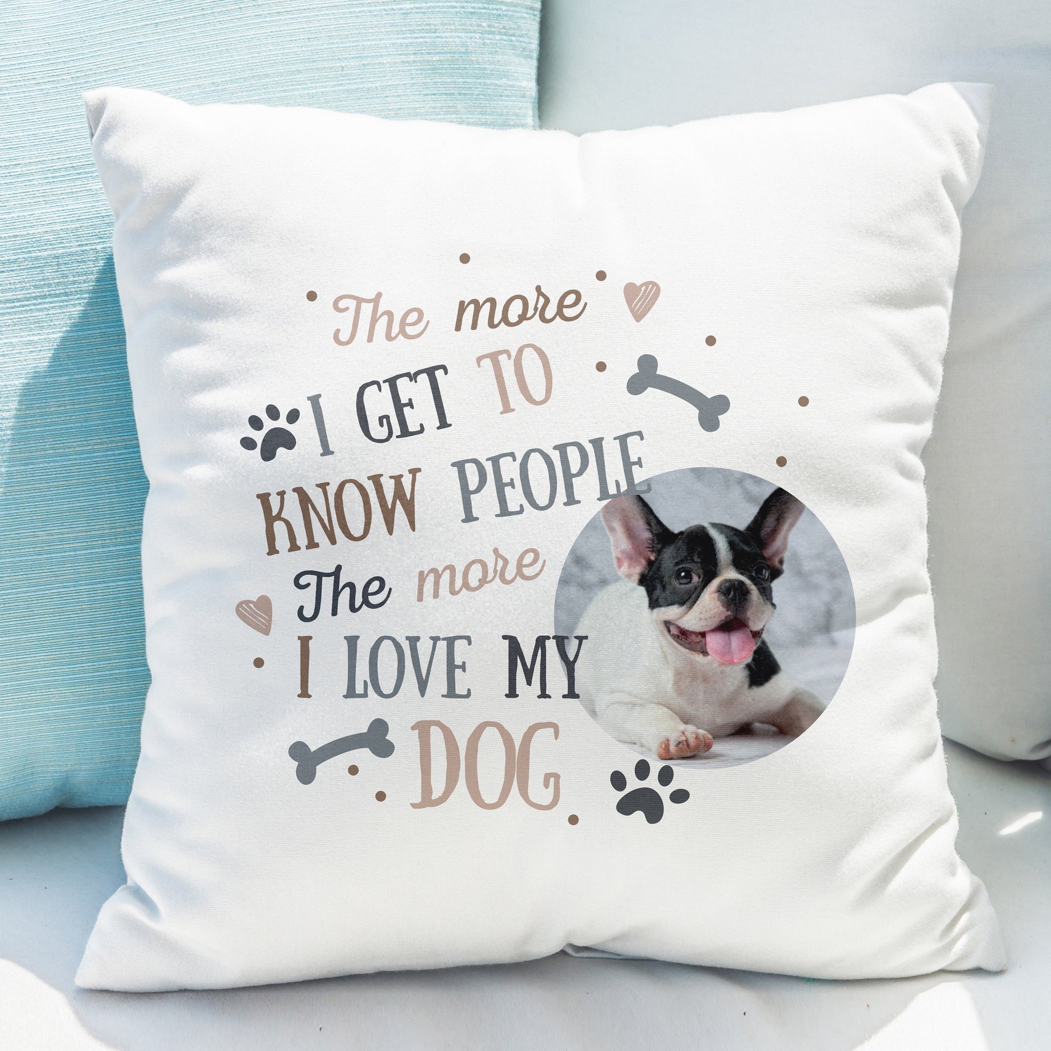 Personalised I Love My Dog Photo Upload Cushion: 1 - Cushions By Gift Moments
