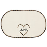 Personalised Love Heart Microfibre Pet Bowl Mat: 4 - Pet Products By Gift Moments