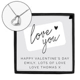 Personalised Heart Necklace with Gift Box: 3 - Necklaces By Gift Moments