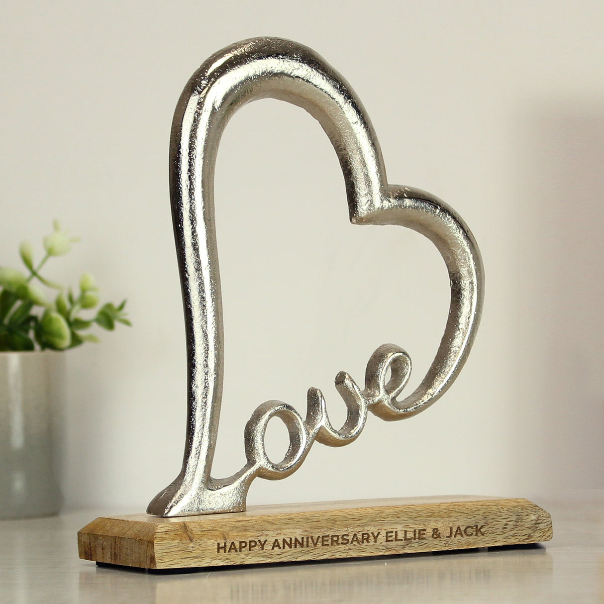 Personalised Love Heart Ornament: 2 - Ornaments By Gift Moments