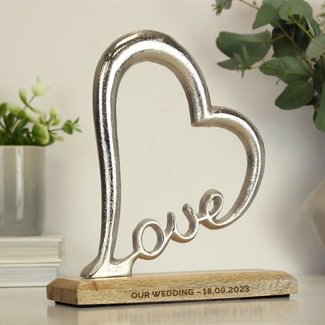 Personalised Love Heart Ornament: 3 - Ornaments By Gift Moments