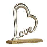 Personalised Love Heart Ornament: 4 - Ornaments By Gift Moments