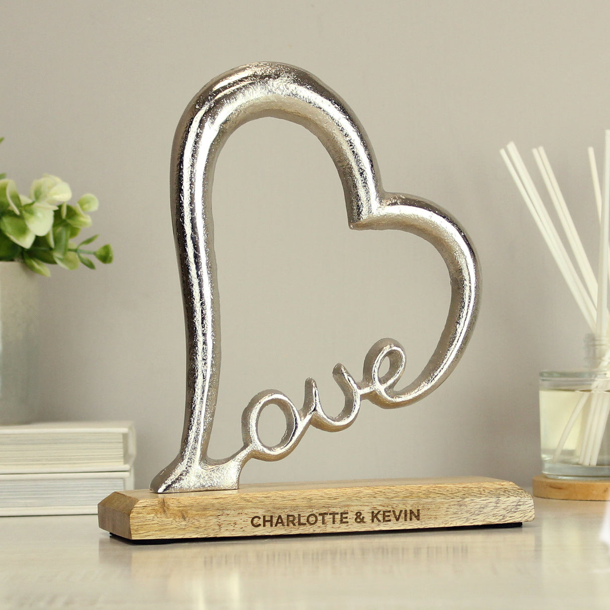 Personalised Love Heart Ornament: 1 - Ornaments By Gift Moments