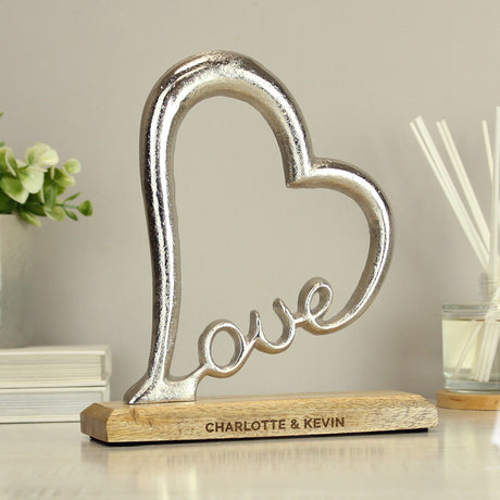 Personalised Love Heart Ornament: 1 - Ornaments By Gift Moments