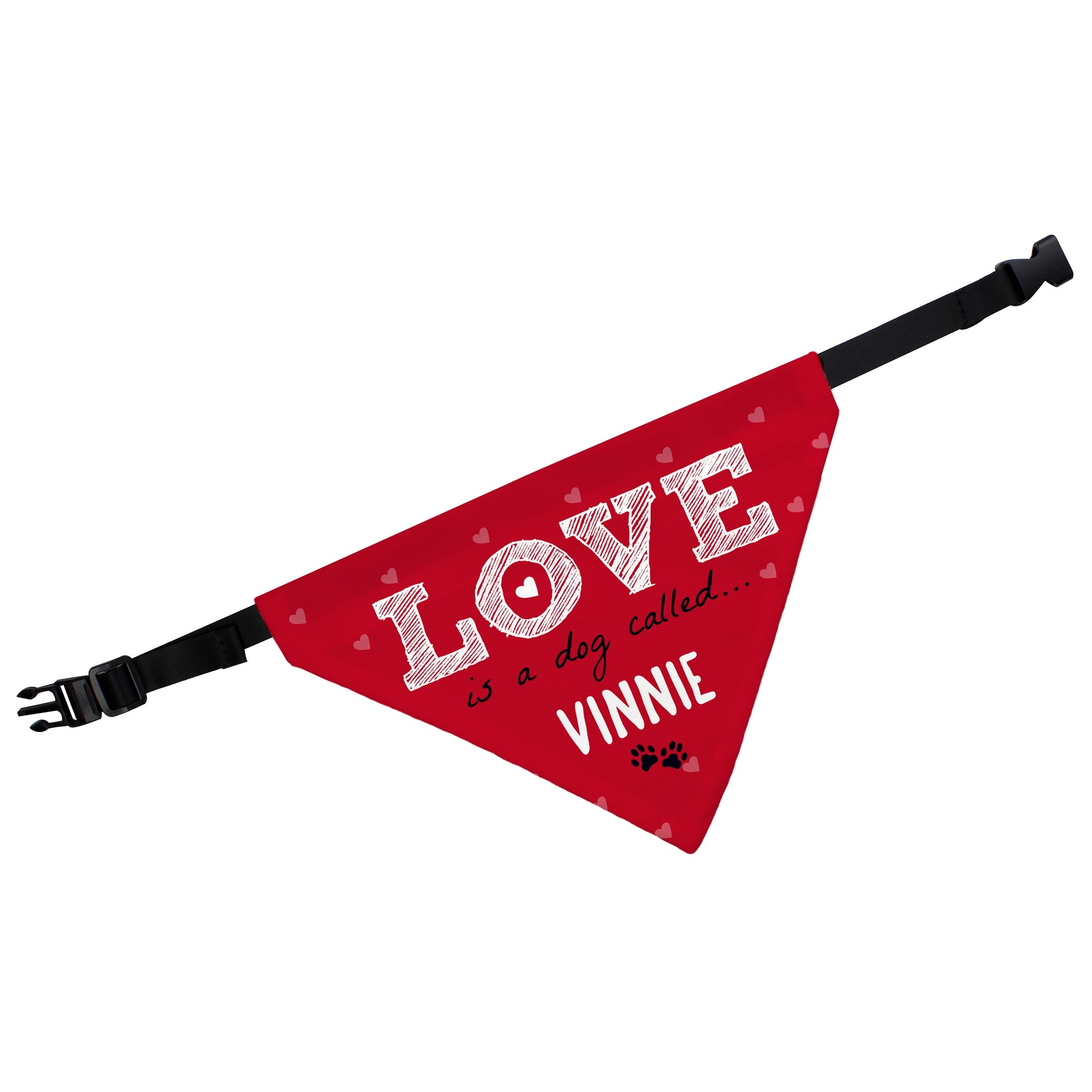 Personalised Love is... Dog Bandana: 5 - Pet Products By Gift Moments