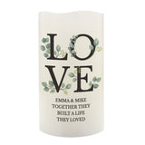 Personalised LOVE LED Candle: 5 - LED Lighting By Gift Moments