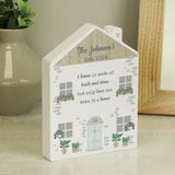 Personalised Love Makes A Home Wooden House Ornament: 1 - Ornaments By Gift Moments