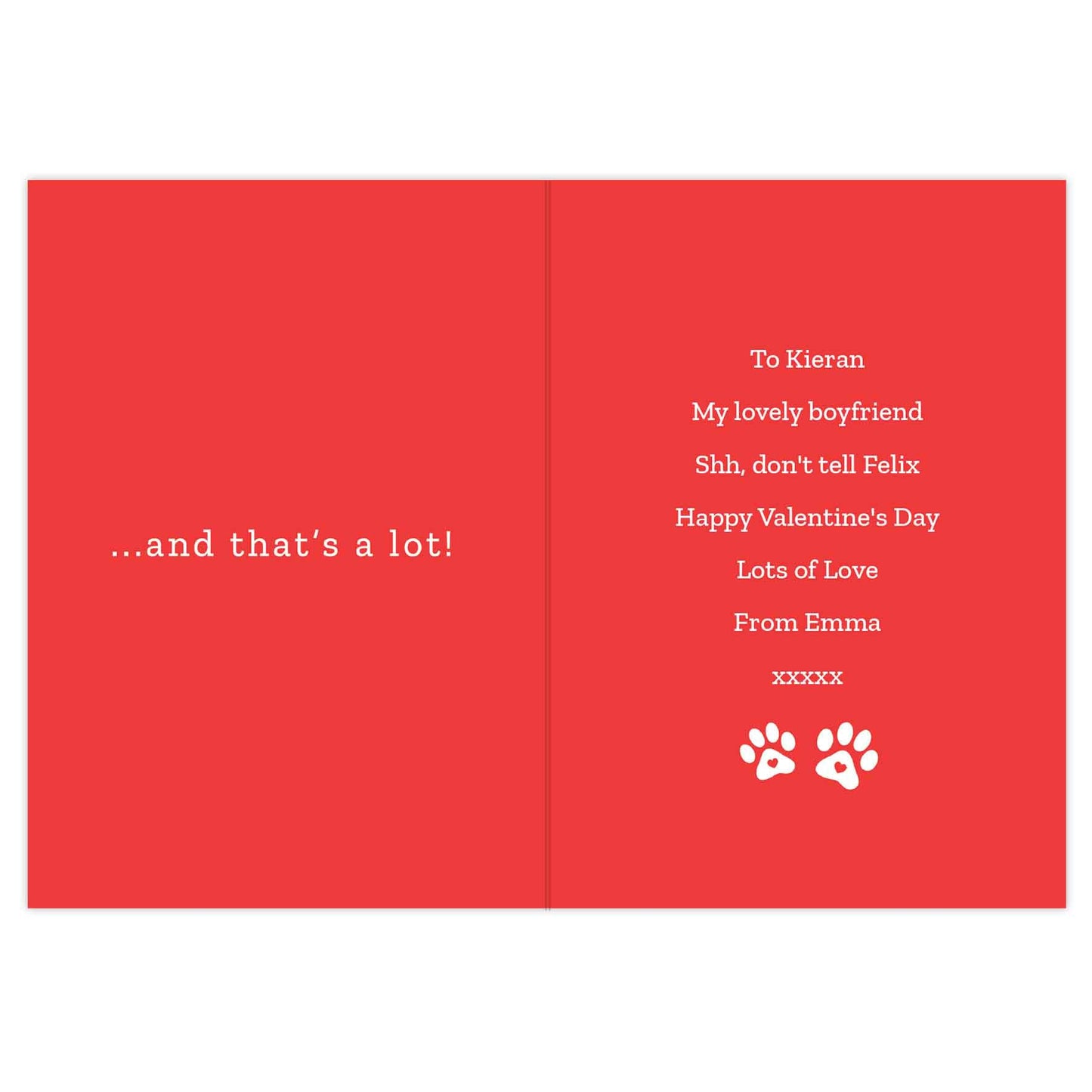 Personalised I love You More than the Cat Card: 3 - Greeting Cards By Gift Moments