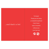 Personalised I Love You More Than Dog Card: 4 - Greeting Cards By Gift Moments