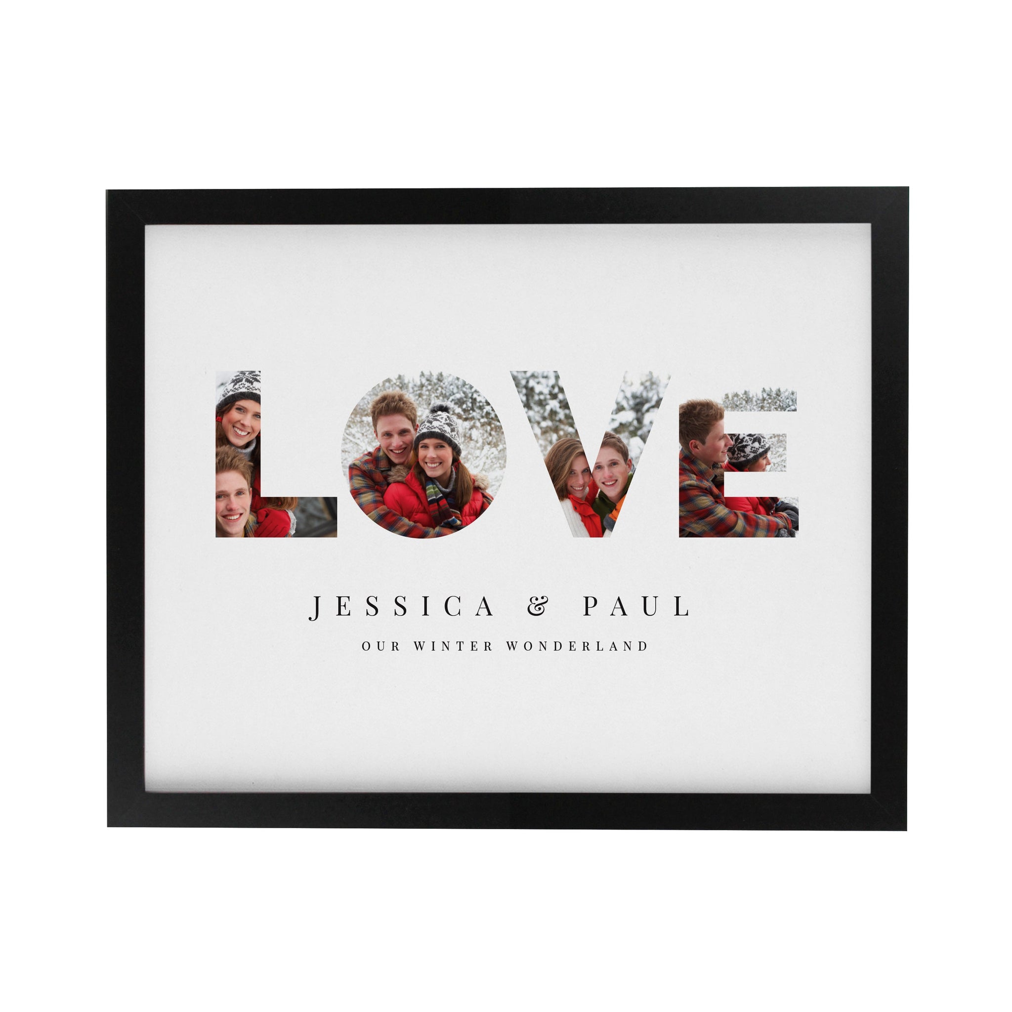 Personalised LOVE Photo Framed Prints: 8 - Framed Prints By Gift Moments