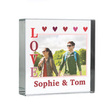 Personalised LOVE Photo Upload Crystal Token: 5 - Ornaments By Gift Moments