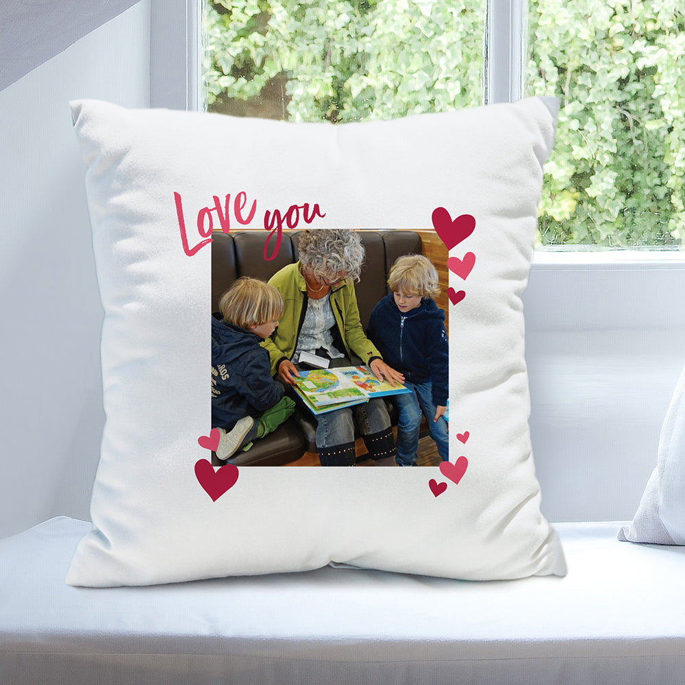 Personalised Love You Photo Upload Cushion: 2 - Cushions By Gift Moments