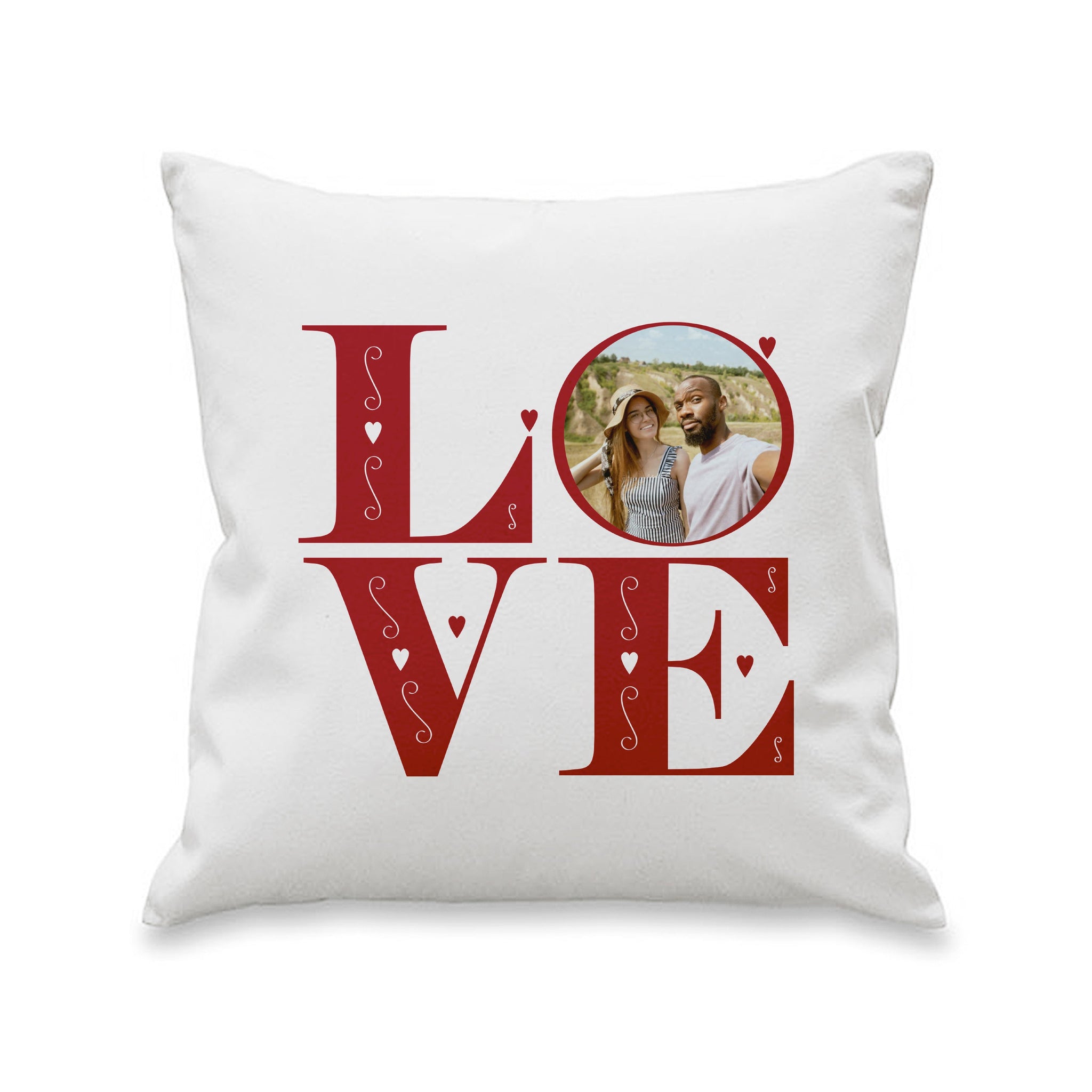 Personalised LOVE Photo Upload Cushion: 3 - Cushions By Gift Moments