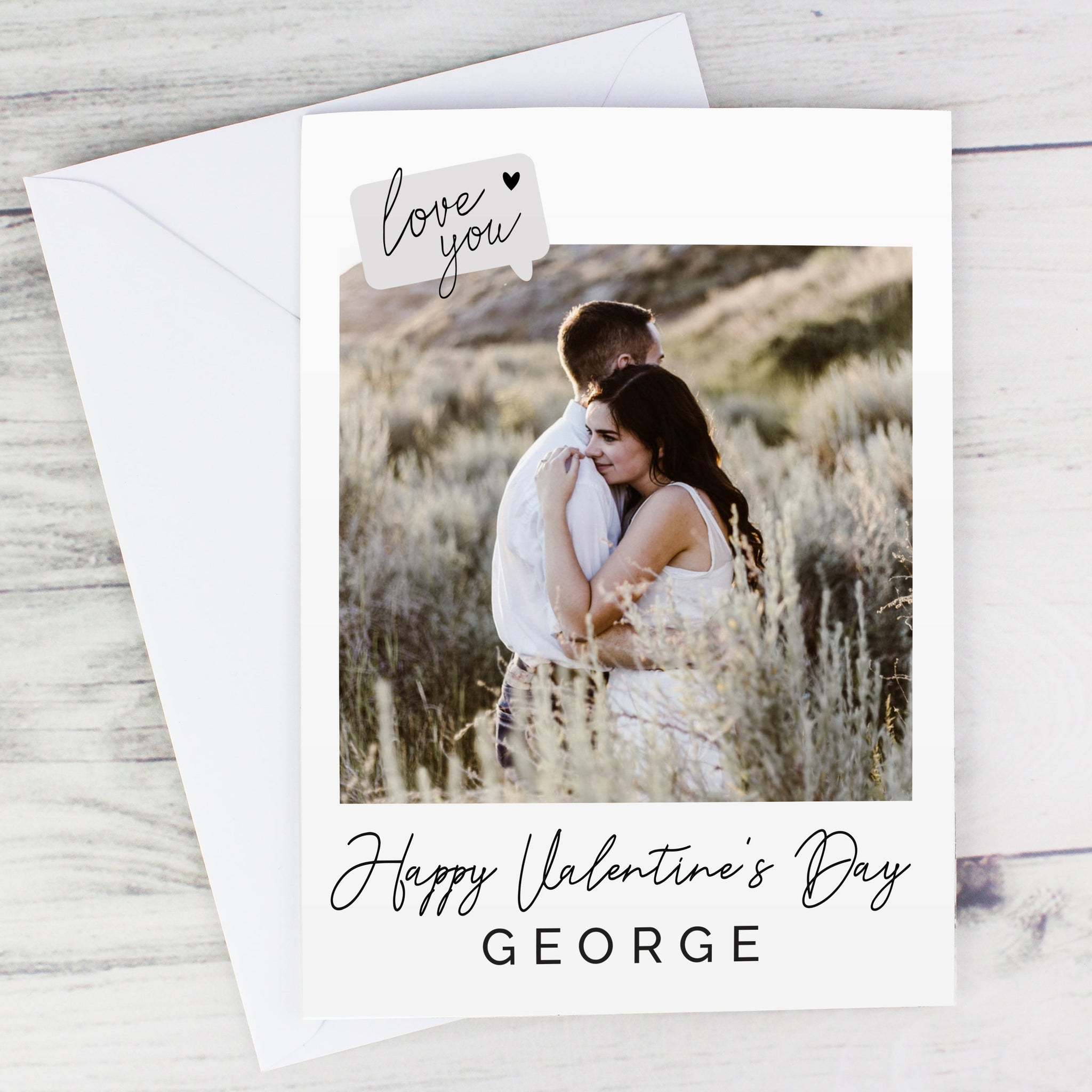 Personalised Love You Photo Upload Greeting Card: 8 - Greeting Cards By Gift Moments