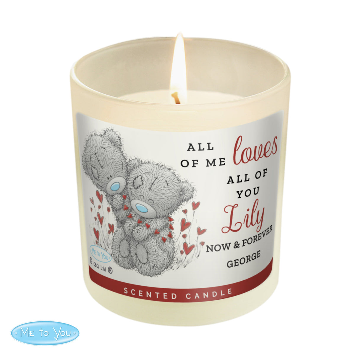 Personalised Me to You Love Scented Candle Jar: 4 - Candles