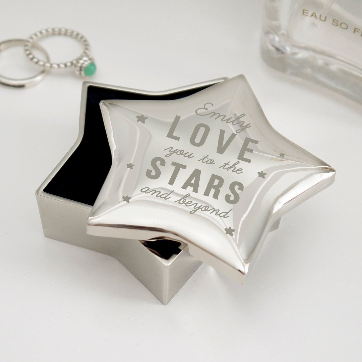 Personalised Love You To The Stars Star Trinket Box: 1 - Trinket Boxes By Gift Moments
