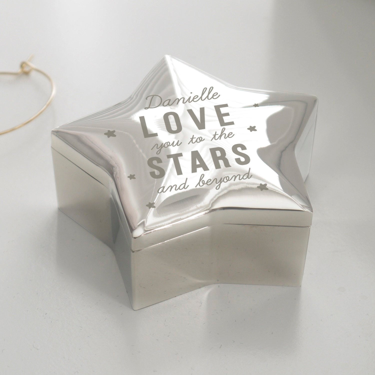 Personalised Love You To The Stars Star Trinket Box: 3 - Trinket Boxes By Gift Moments