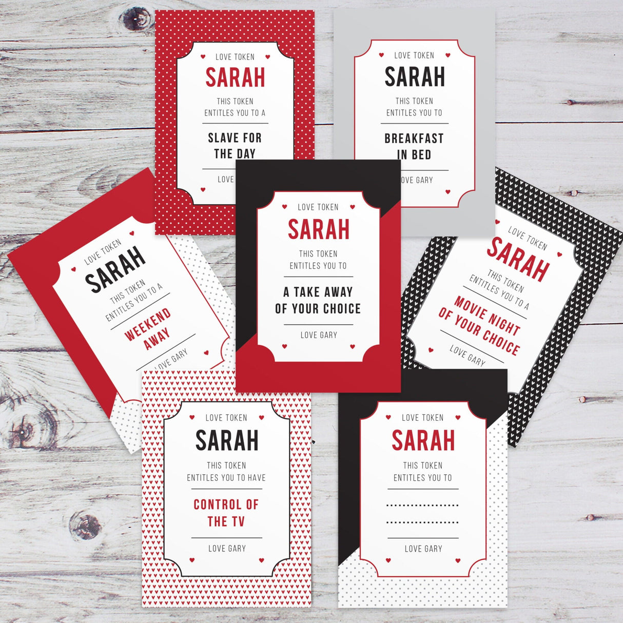 Personalised Love Tokens: 4 - Keepsakes By Gift Moments